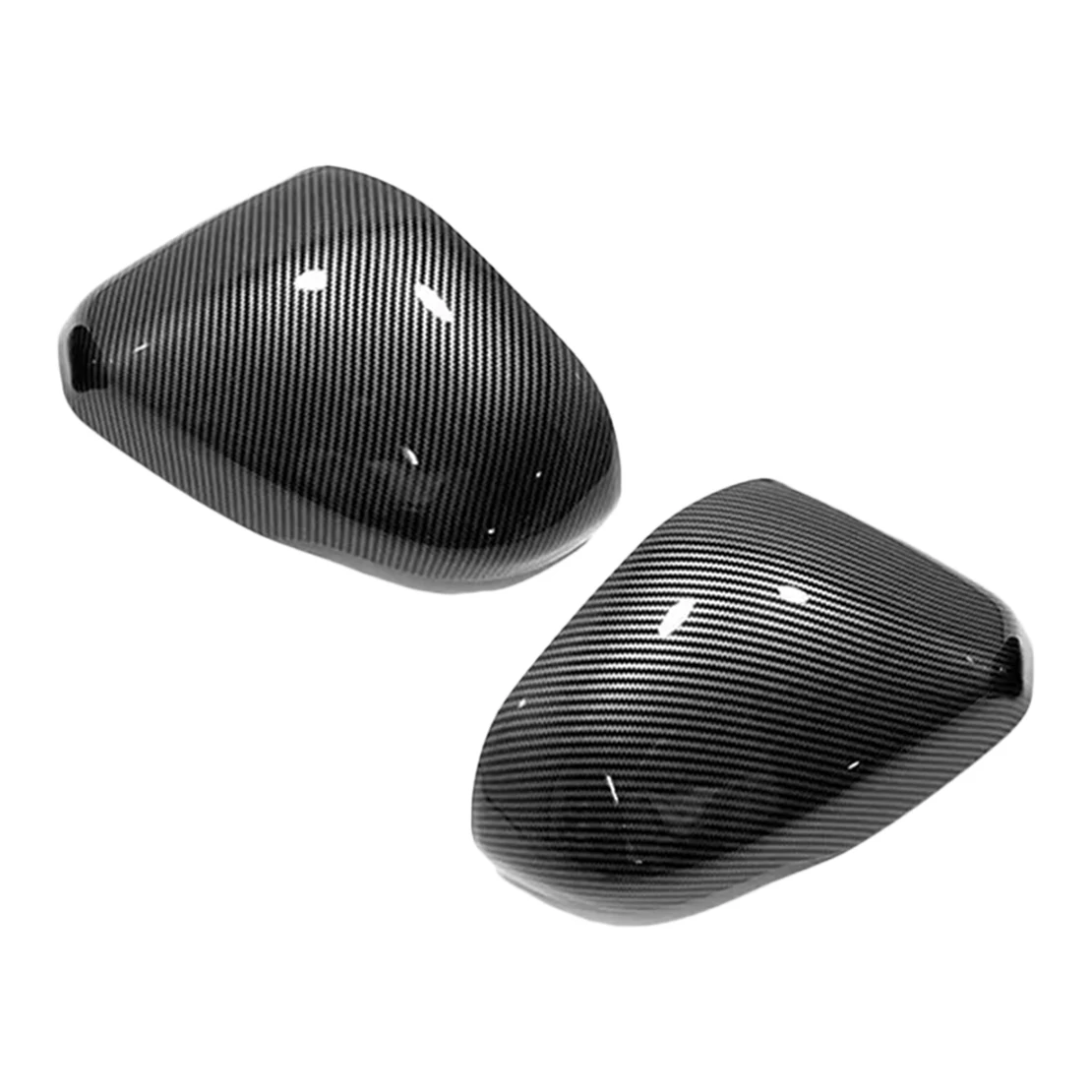 

1 Pair Rearview Side Mirror Cover Cap Trim ABS Plastic Black Carbon Fiber Style Fit for Honda CRV CR-V 2023-2024