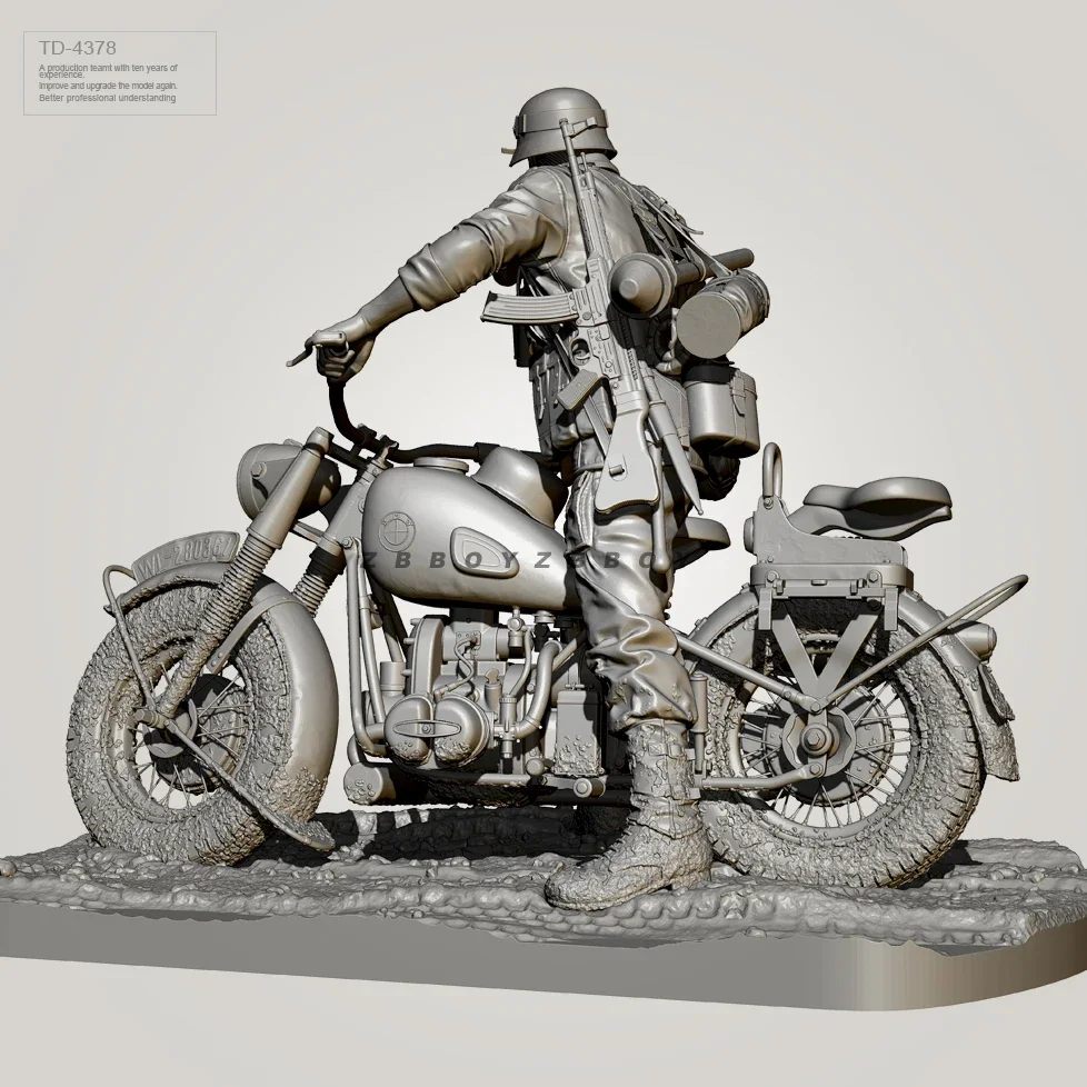 50MM 75MM Resin Soldier model kits figure colorless and self-assembled （3D Printing ）TD-4378