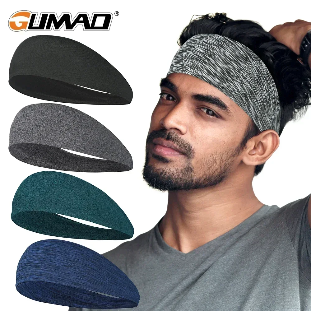 Esportes bandana correndo fitness sweatband elástico absorvente suor ciclismo jog tênis yoga ginásio cabeça banda bandagem de cabelo das mulheres dos homens