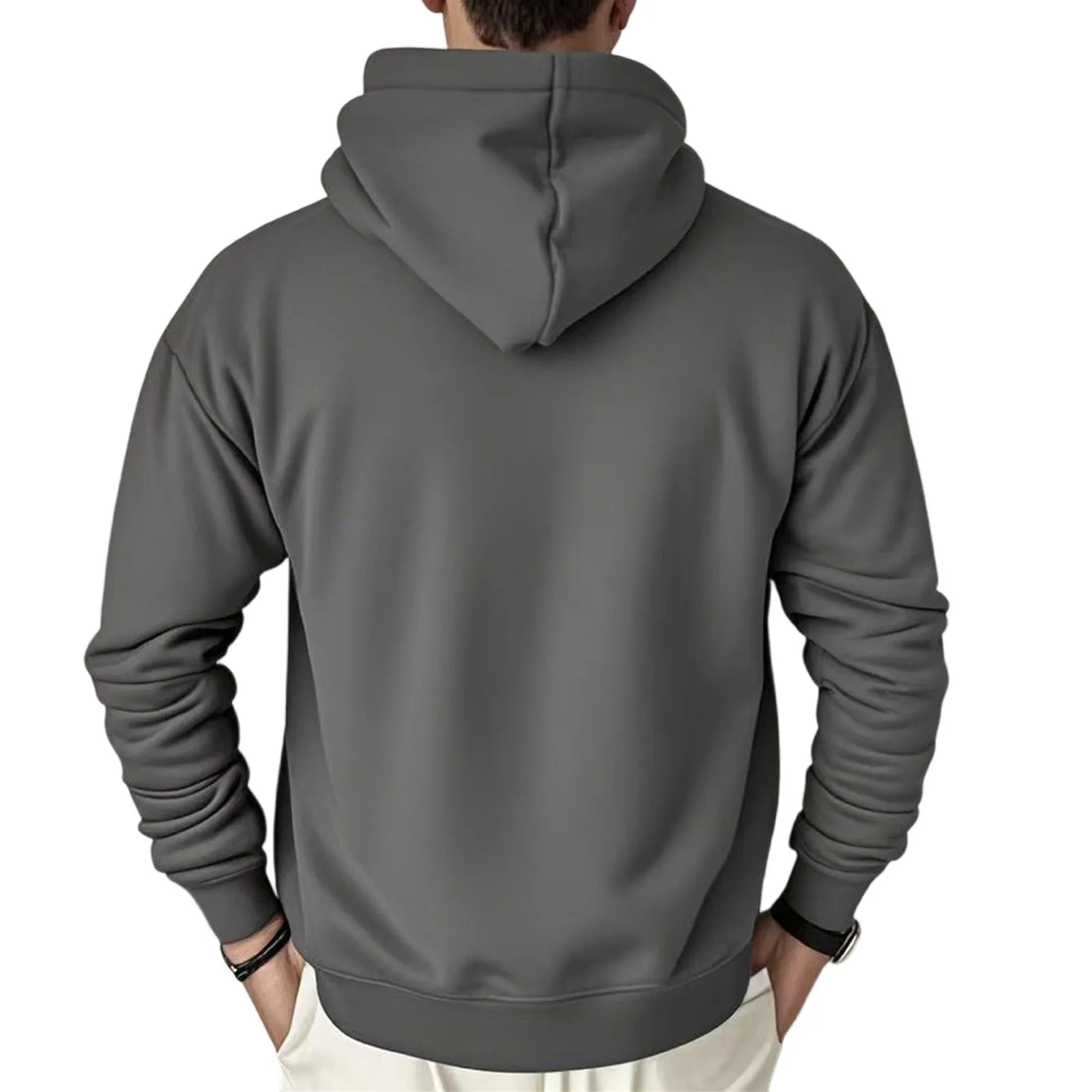 خريف 2025 قميص غير رسمي بقلنسوة وسحاب متعدد الجيوب للرجال والنساء مقاس كبير بلوفر فضفاض على الموضة