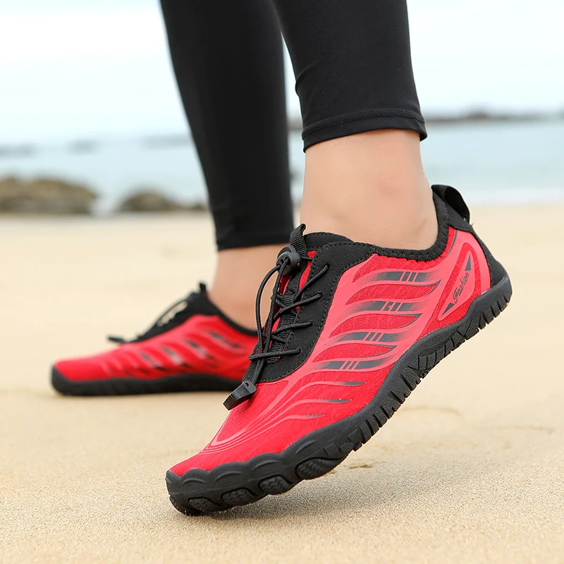 

New Arrival Water Shoes Qiuck-Dry Aqua Shoes Men Women Outdoor Beach Swimming Wading Breathable Five-Finger Sneakers Size 36-46