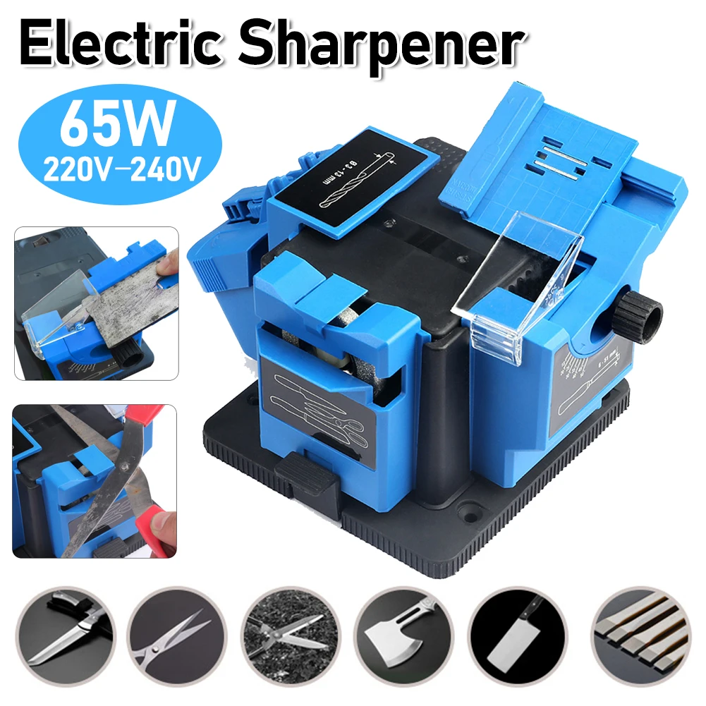 Electric Drill Bit Sharpener Multifunctional Drill Bit Knife Scissor Sharpening Tools Universal Sharpening Station for Chisel HS