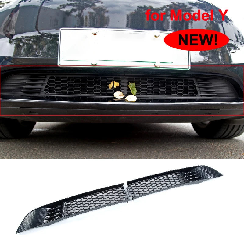 For Tesla Model Y 2021-2024 Front Grille Mesh Inserts Anti Insect Net Anti Dust Proof Inner Vent Grille Cover Car Accessories