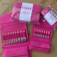 Lykke 3.5/5inch Blush Magenta Basketweave Pouch Interchangeable Gift Set,Smooth Joins,Perfectly Tapered Tips and Flexible Cables
