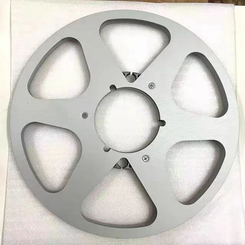 7Inch Open Reel Empty Tape Reel Metal Tape Reel 6 Hole Open Reel Audio Aluminum Takeup Reel