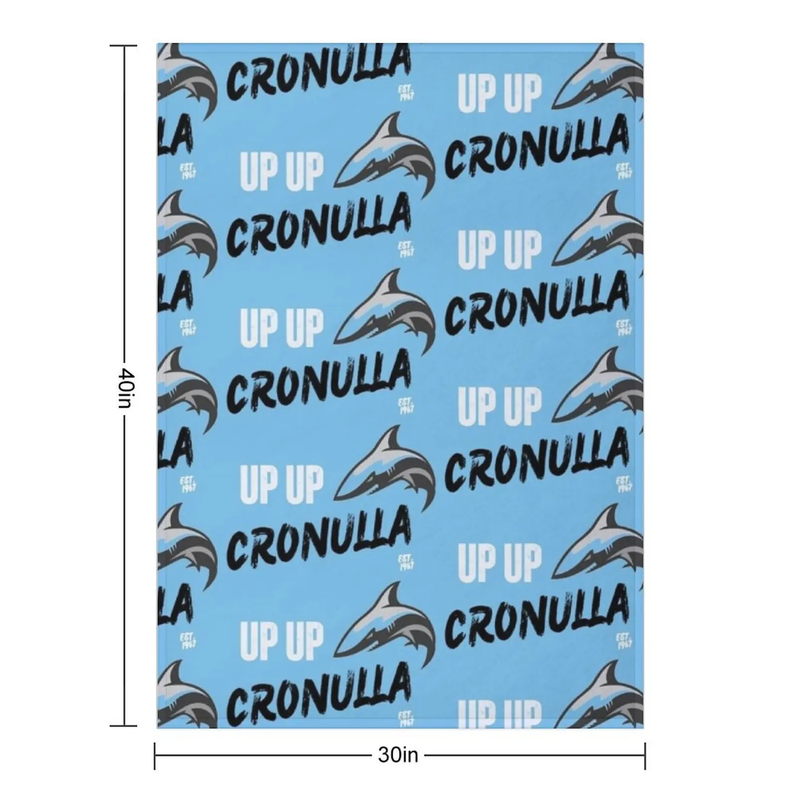 Up Up Cronulla Sharks Rugby League Throw Blanket Warm valentine gift ideas Bed Vintage Thin Plaid on the sofa Blankets
