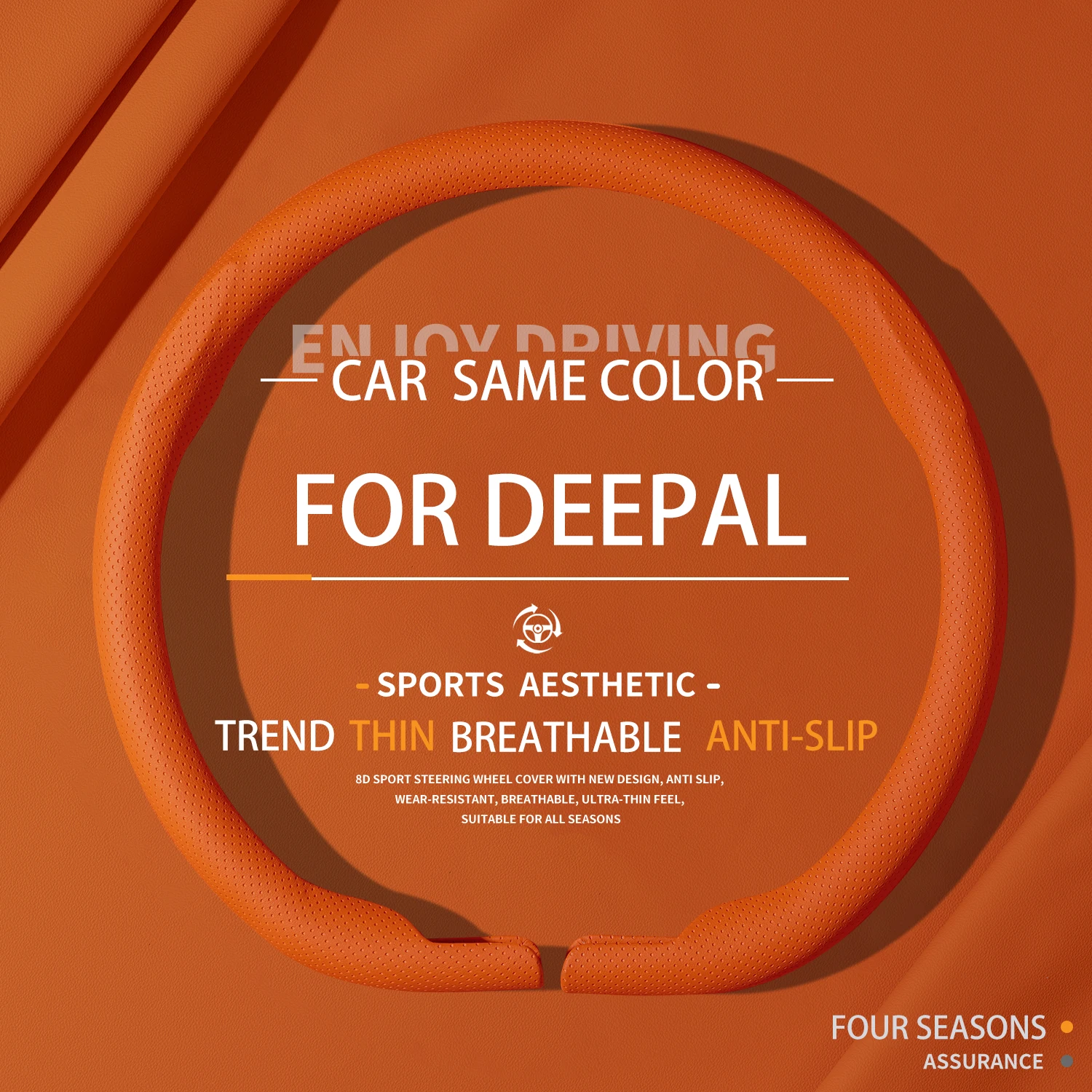 

Suitable For Deepal Car Steering Wheel Covers Deepal S09 S07 S05 ormerly S7 Automobile Parts All seasons Ultra-thin Breathable