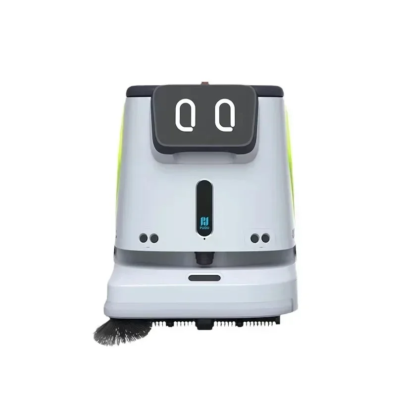 Robot di pulizia intelligente del centro commerciale, spazzatrice automatica di grande capacità, lavaggio, aspirazione e traino