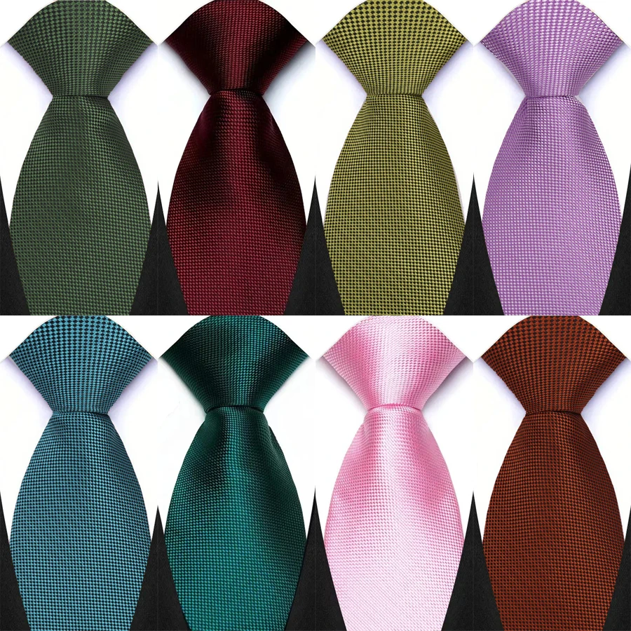 Luxus Herren Krawatten 8CM Krawatte Gelb Lila Rot Einfarbig Klassische Business Krawatten Für Männer Bräutigam Hochzeit Party krawatte