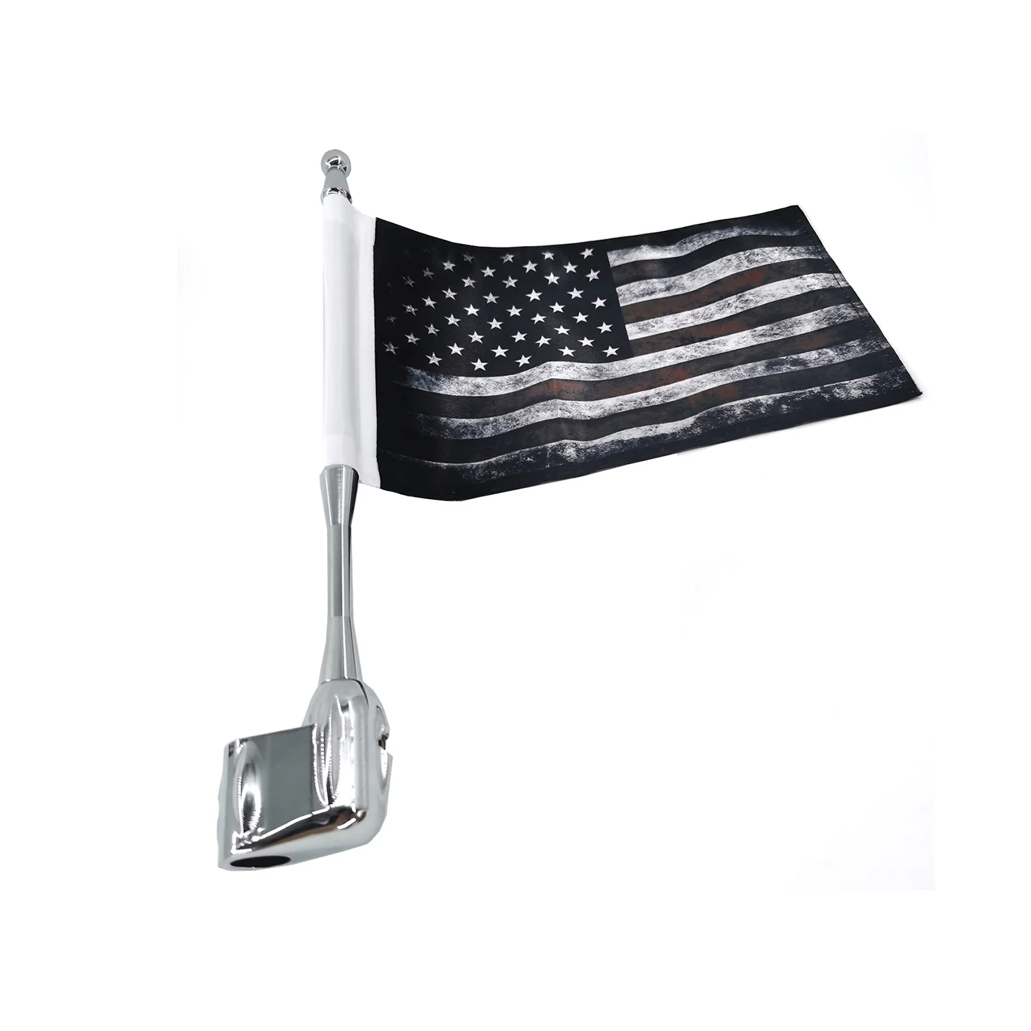 Rear Side Antenna Luggage Rack Mount Eagle Hawk Flag Pole For Honda GoldWing GL1800 GL1500 GL1200