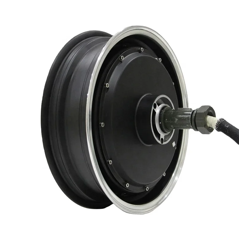NEWQS Motor 3000W QS260 V1 BLDC 12x3.5in Permanent Magnet Electric Scooter And Tricycle Motor Single Shaft Wheel Hub Commutation