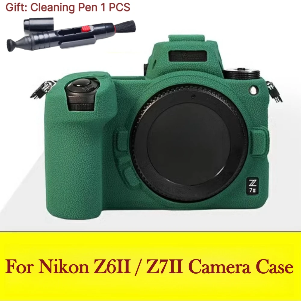 Soft case bag Camera Silicone cover For Nikon Z6II / Z7II Camera Case Z72 Micro single Camera Bag +1 PCS Free Cleaning Pen