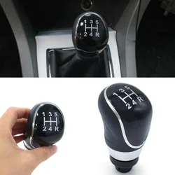5/6 Speed Gear shift knob PU Leather Parts Plastic Car Components For Ford Focus Fiesta Gear Replacement Interior Parts