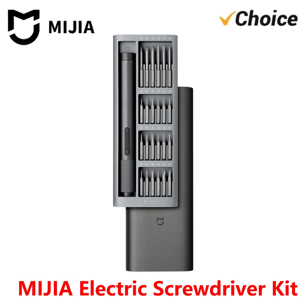 

New MIJIA Electric Precision Screwdriver Magnetic Kit with 24 PCS Screw Heads Power Tools Sets for Smart Home PC Phone Repair