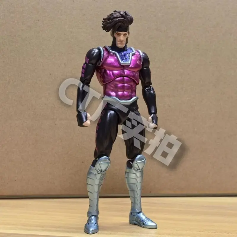 Novo ct brinquedos gambit mafex 131 figura de ação shf x-men wolverine figura estátua de pvc modelo estatueta brinquedo personalizado presentes de aniversário