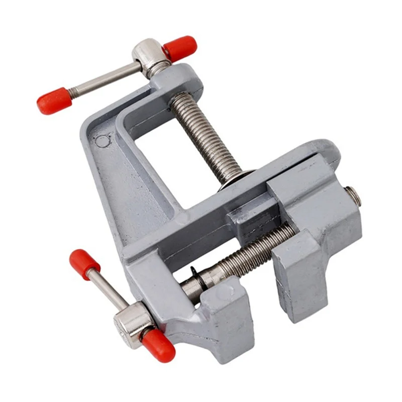 Universal Table Vise Home 3.5inch Aluminum Mini Hobby Clamp On Table Bench Vise DIY Household Flat Mouth Table Vise Hand Tools