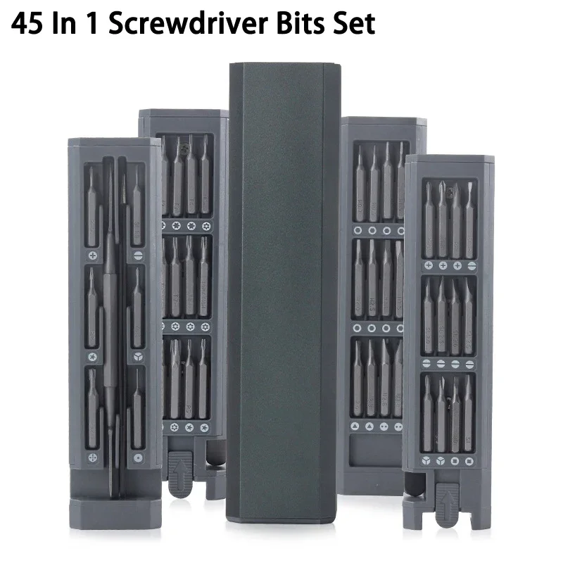 

42PCS Screwdriver Bit With Handle/tweezers/Crowbar 44 In1 Precision-Magnetic Mini Screwdriver Set Portable Repair Tool