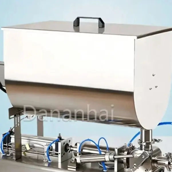 

Commercial Horizontal Pneumatic Filling Machine with Stirring Function for Chili Sauce - Accurate Packaging Equipment