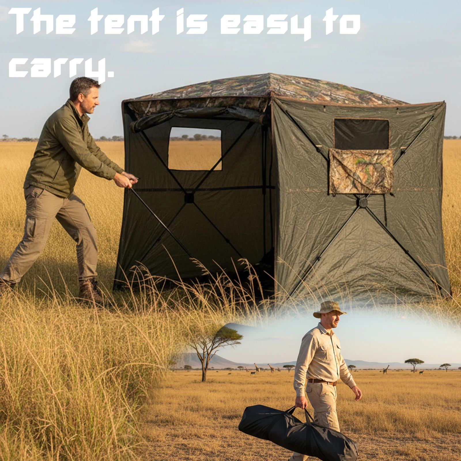 Pop Up Hunting Blind 360 Door  - огляд і ціна Hunting Outdoor Watch