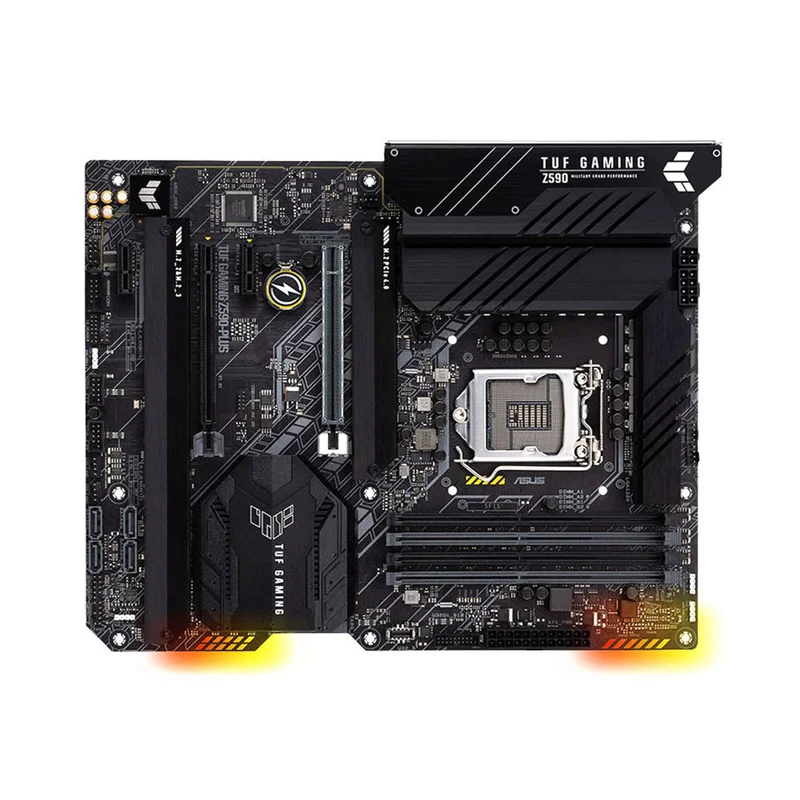 Asus TUF GAMING Z590-PLUS سطح المكتب الأصلي Z590 DDR4 PCI-E4.0 اللوحة الأم LGA 1200 دعم i9 11900K 11th #3