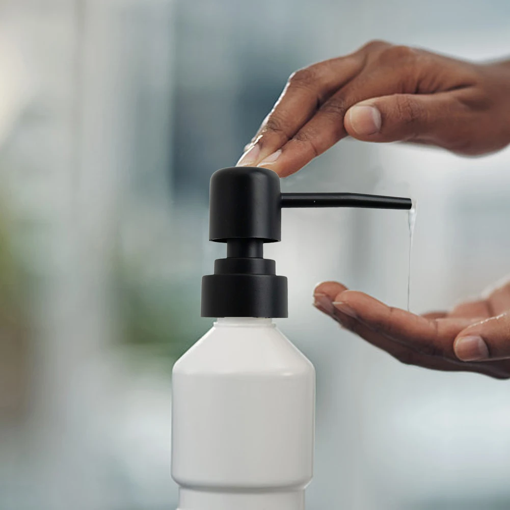 28/400 Thread ABS Round Head Pump for Bath Bottle Soap Dispenser Compatible with Standard Liquid Dispensing Tubes