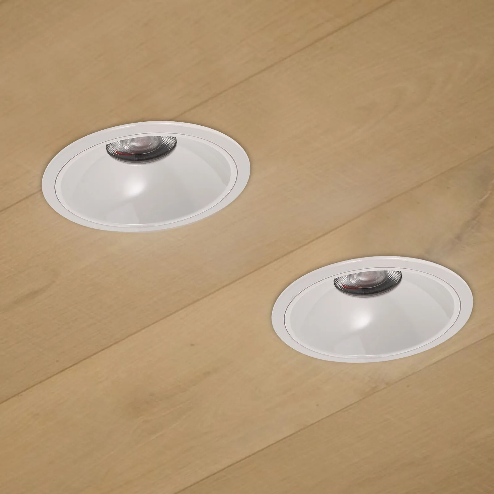 

Aluminum Alloy Recessed Ceiling Downlight Slim Design Bright Spot Light for Living Room Durable Heat Dissipation