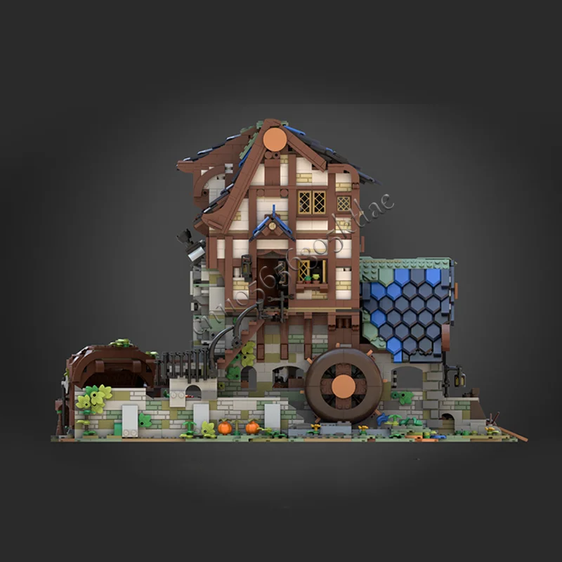 4062 قطعة مخصصة MOC القرون الوسطى الفاخرة منشار وحدات نموذج العمارة بنة لتقوم بها بنفسك التعليم الجمعية الاطفال اللعب الهدايا