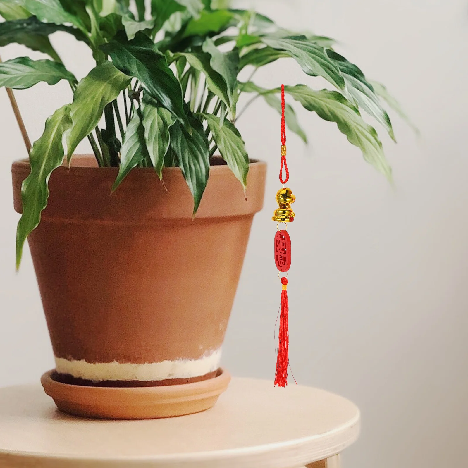 Adornos colgantes de Año Nuevo Chino, colgantes de serpiente, decoración de bendición de riqueza de la suerte para coche bonsái del Festival de Primavera, 12 Uds.