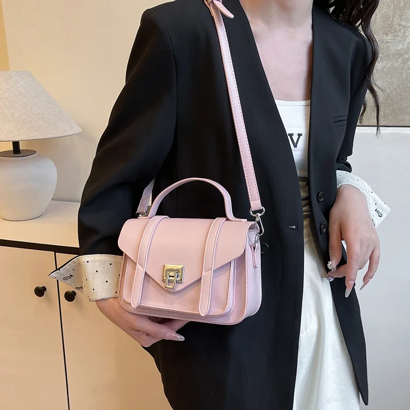 

Simple Flap Phone Purse Designer Small Crossbody Shoulder Bag Women Top Quality Pu Leather Handbag Tote Female Brand Travel Bag