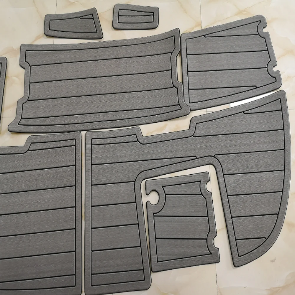 1999 Chaparral 240 توقيع منصة السباحة قارب إيفا رغوة خشب الساج سطح السفينة وسادة أرضية حصيرة SeaDek MarineMat Gatorstep نمط الذاتي ZERXTCRFY