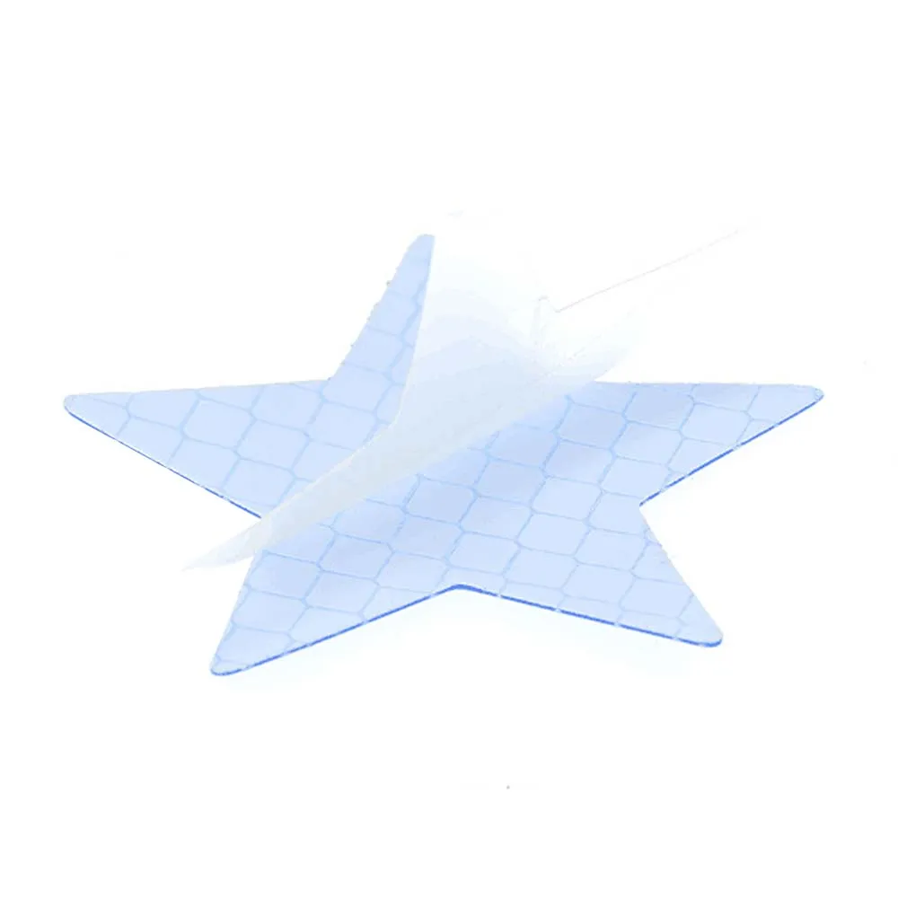 6pcs Five-pointed Star Luminous Warning Tape Bicycle Car Stickers Reflective Stickers Car Safety Mark Car Exterior  Accessories
