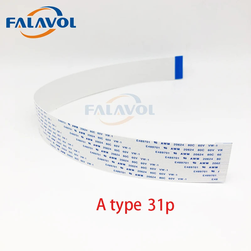 FALAVOL 31 pins 10PCS head cable 400mm for Epson DX5 printhead FFC flat data cable for Skycolor Allwin Xuli Witcolor printer 31p