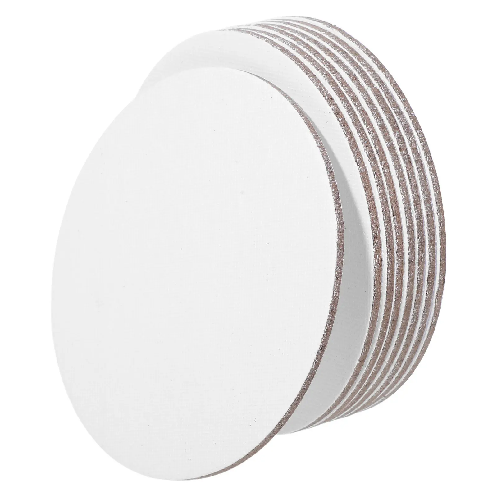 

8Pcs Artist Canvas Boards Round 10Cm Premium Painting Panels Suitable for Oil Acrylic Tempera Hobby Classroom Use