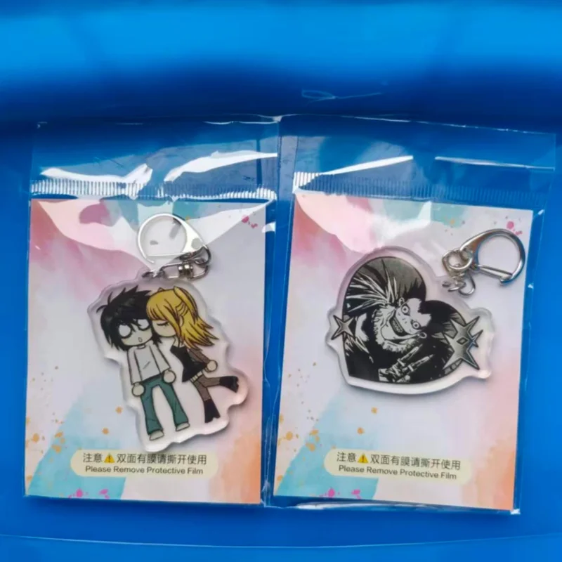 Anime Death Note Acrylic Keychain Figures Yagami Light Hanging