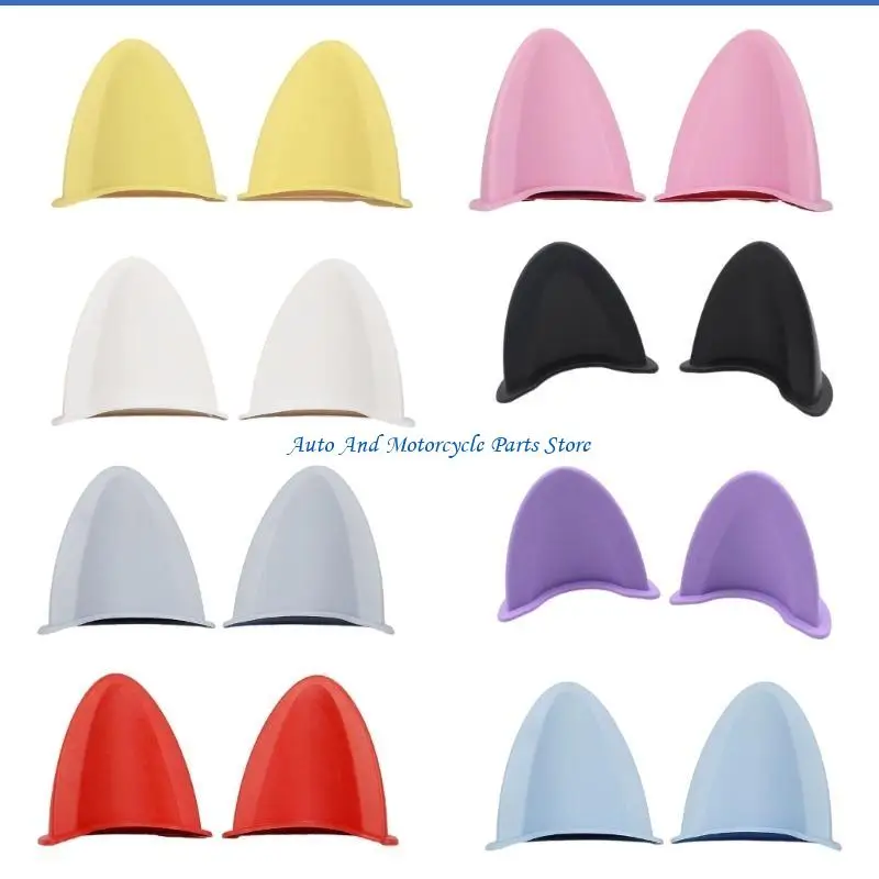 

P9FD Motorcycle Helmets Decoration Adhesive Ear Stickers Motorbike Helmets Decor