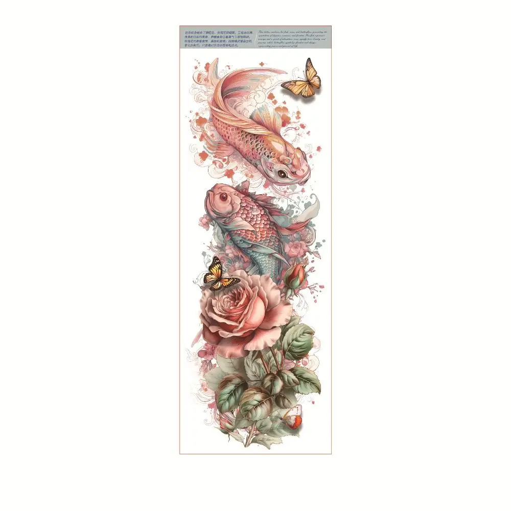 

Snake Butterfly Full Arm Tattoo Stickers Lion Wolf Large Size Temporary Tattoo Water Transfer Decals DIY Body Art Sticker