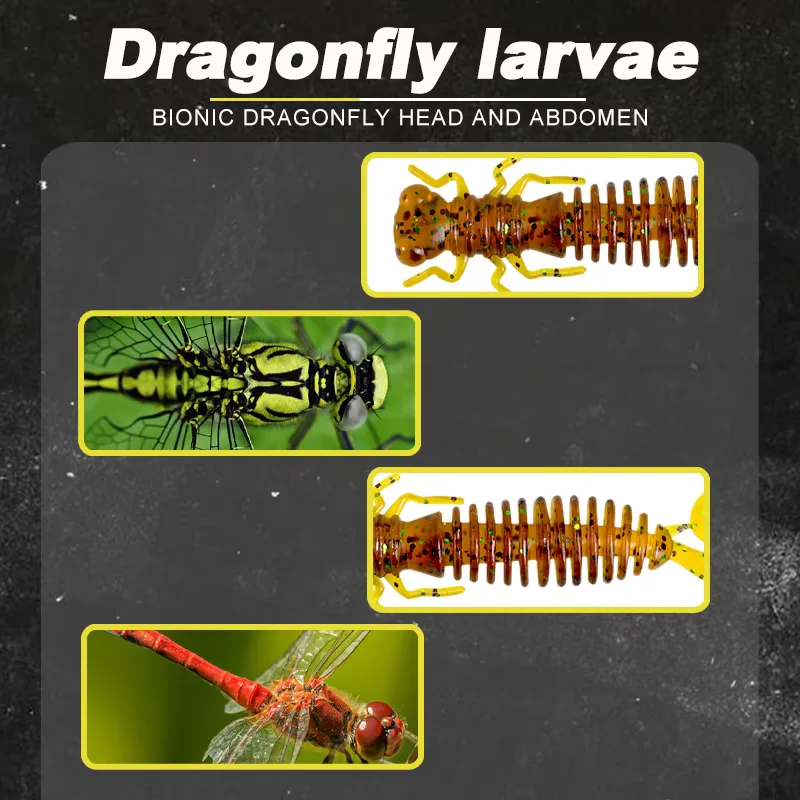 D1 Dragonfly Larva 2Pcs Set Bi - огляд і ціна Fishing Equipment Clearance