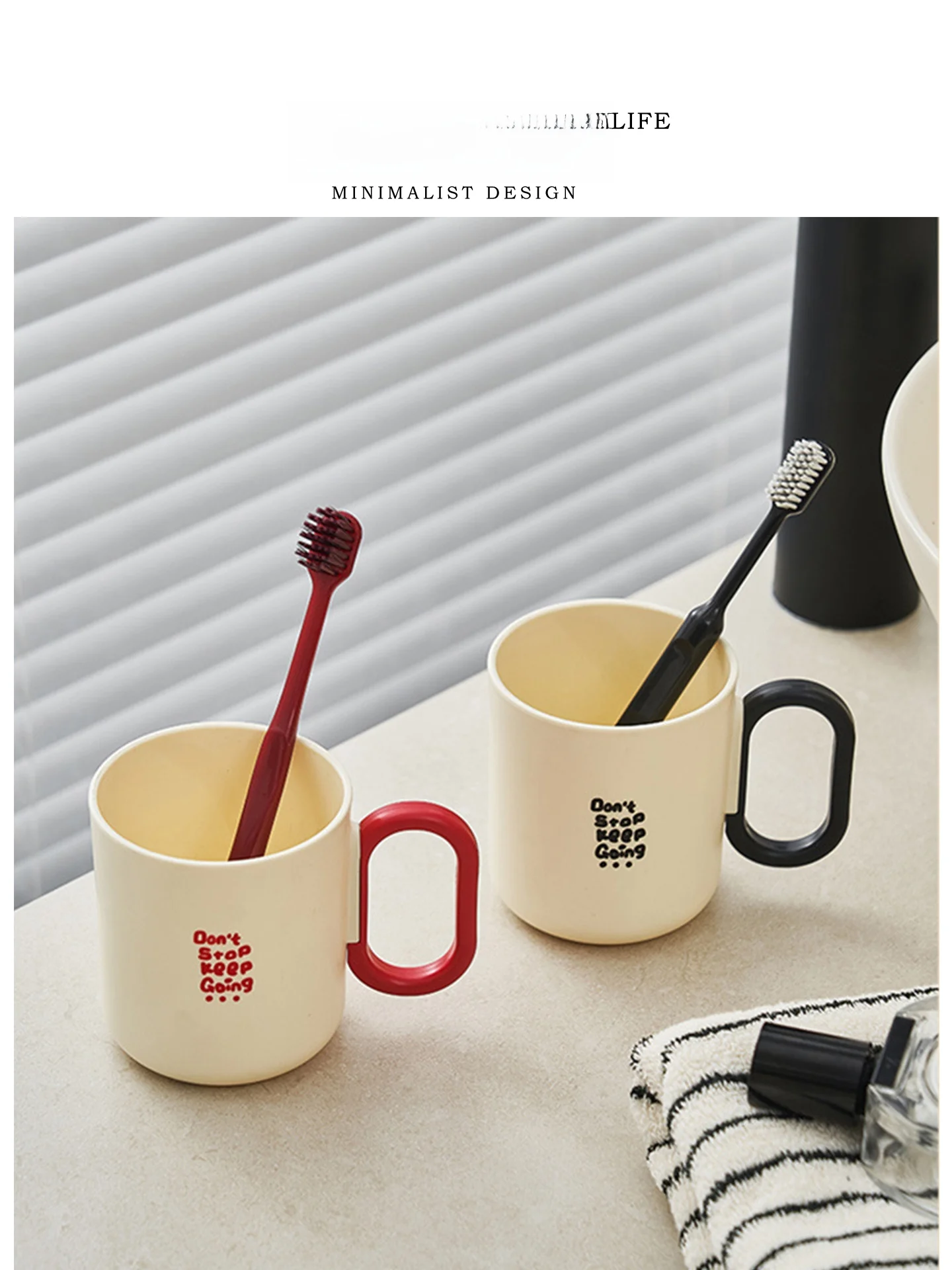 

Tlife Simple Home Use Toothbru Cup Couple Creative Waing Set Sugar Bean Mouthwa Cup Dental Care Accories