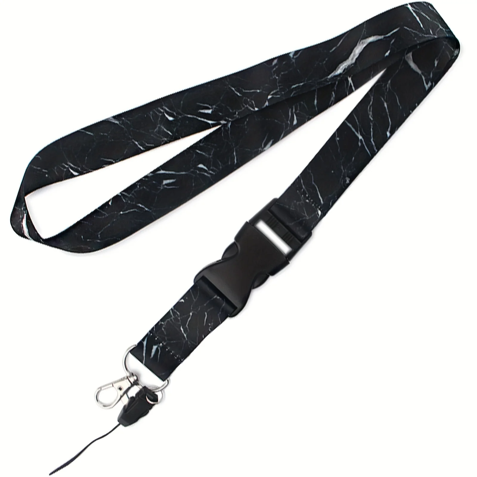 Handy-Lanyard, modisch, schwarze Marmor-Schnalle, Umhängeband, Schlüsselanhänger, Lehrer-Lanyard für Ausweishalter, Schlüssel, Schlüsselanhänger, Geschenk – Detail 3
