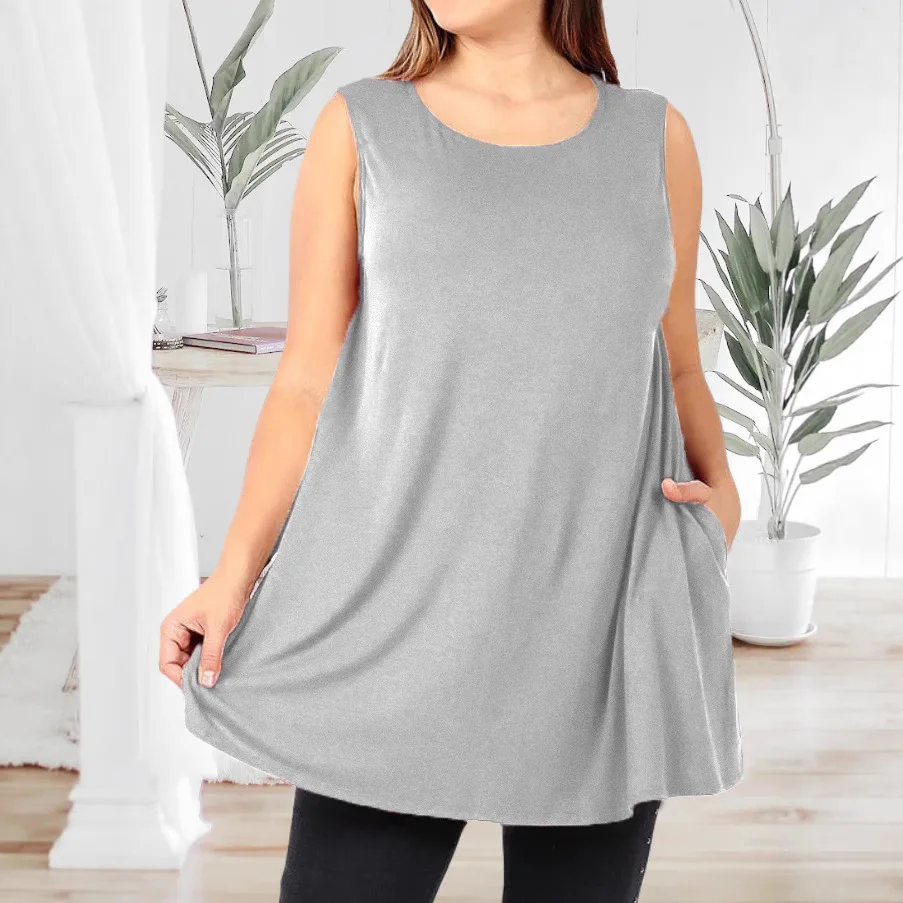 Camiseta Regata Casual Verano Tallas Grandes - usage example