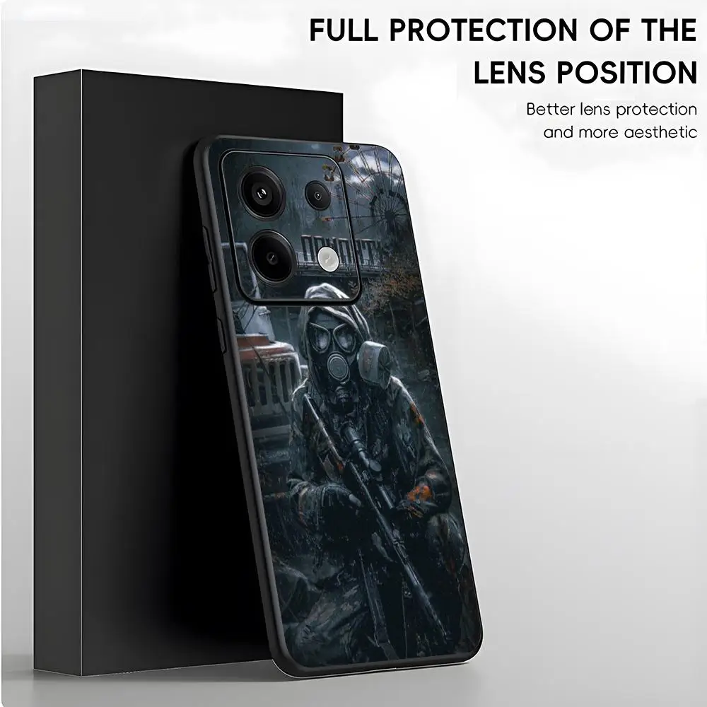 GAME S-STALKER 2 Phone Case For Xiaomi 14 13 12 11 Xiaomi POCO F6 X6 M6 M5 Soft Black Phone Cover