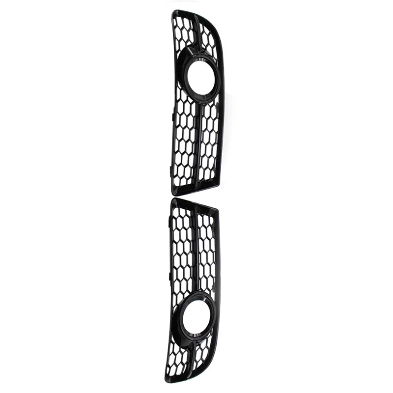 Reliable-Front Bumper Honeycomb Mesh Fog Light Grille Cover For  A4 B7 S4 B7 A4 S-Line 2005-2008 8E0807681F 8E0807682F