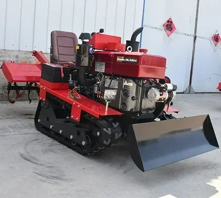 40HP hot selling agricultural machinery multifunctional diesel track cultivator garden agricultural rotary tiller