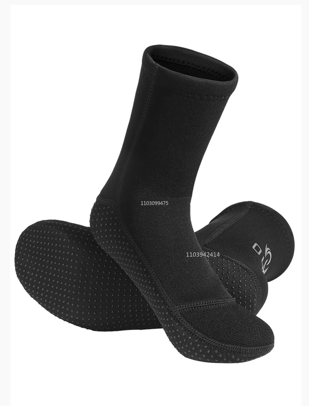 Neopren-Tauchsocken, rutschfest, 3 mm, Neoprenschuhe, Flossensocken, elastisch, Strandstiefel, warme Aqua-Socken zum Schnorcheln, Surfen und Schwimmen. – Detail 13