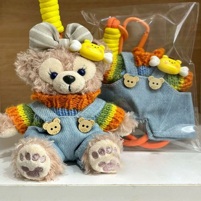 Gorąca, niebieska spódniczka jeansowa 10 cm, zawieszka do torby Sherry Mei, pluszowa zabawka Duffy Bear, brelok do kluczy samochodowych, ozdoba do plecaka, zabawka kolekcjonerska dla dziewczynki, dekoracja, zabawka.