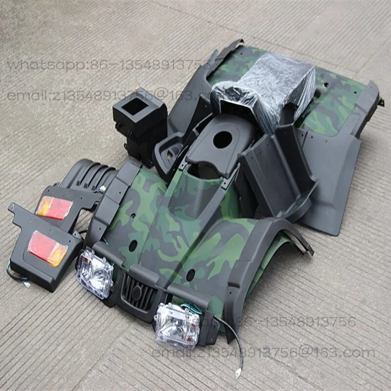 150-250CC four-wheel motorcycle ATV body, plastic shell with lamp seat cushion, full set