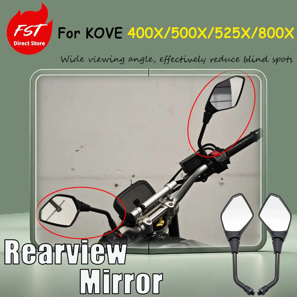 For KOVE 400X/500X/525X/800X models, after installing the original factory rearview mirror and reversing mirror accessories