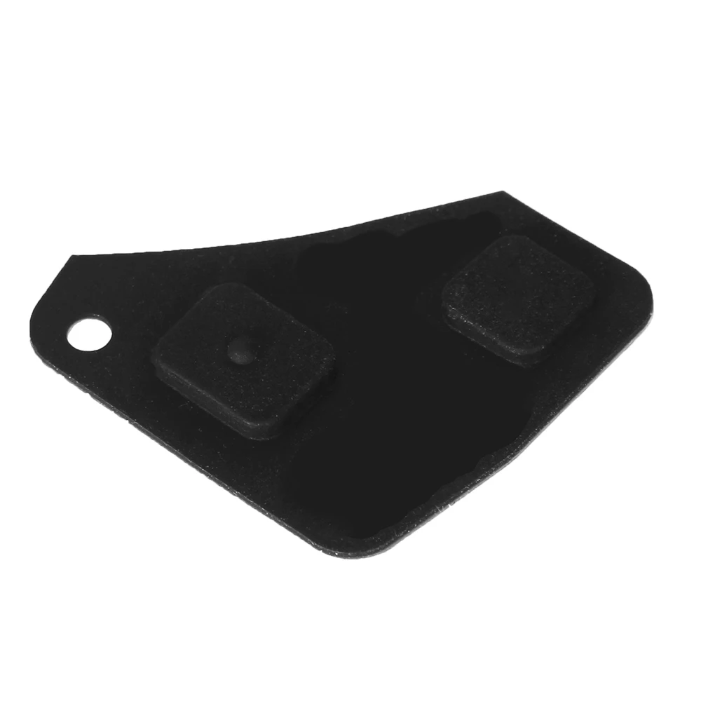 KEYYOU 10Pcs Silicone Remote Car Key Fob Black Silicon Rubber Repair 2/3 Buttons Pad For Toyota Avensis Corolla For Lexus Rav4