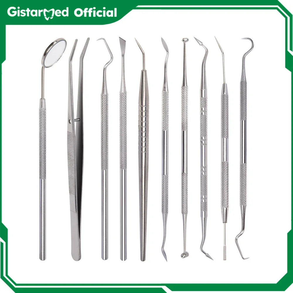 1pcs Tartar Scraper Scaler Plaque Remover Dental Mirror Teeth Pick Spatula Dentist Hygiene Oral Care Kit Tooth Cleaning Tool