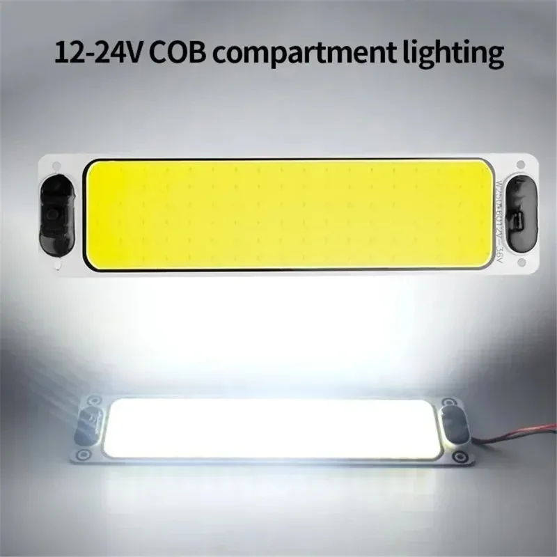 Car Truck Interior Readling Lamp 108 LED COB Lights High Brightness Panel Bulb Truck Van Boat Dome Readling Light 12V-85V